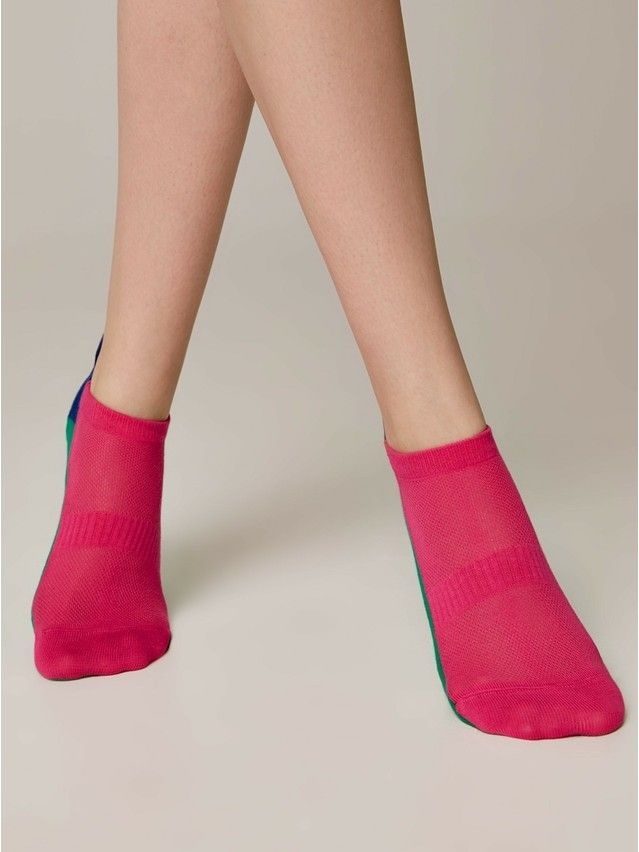 Women's socks CONTE ELEGANT ACTIVE, s.23, 393 fuchsia green - 3