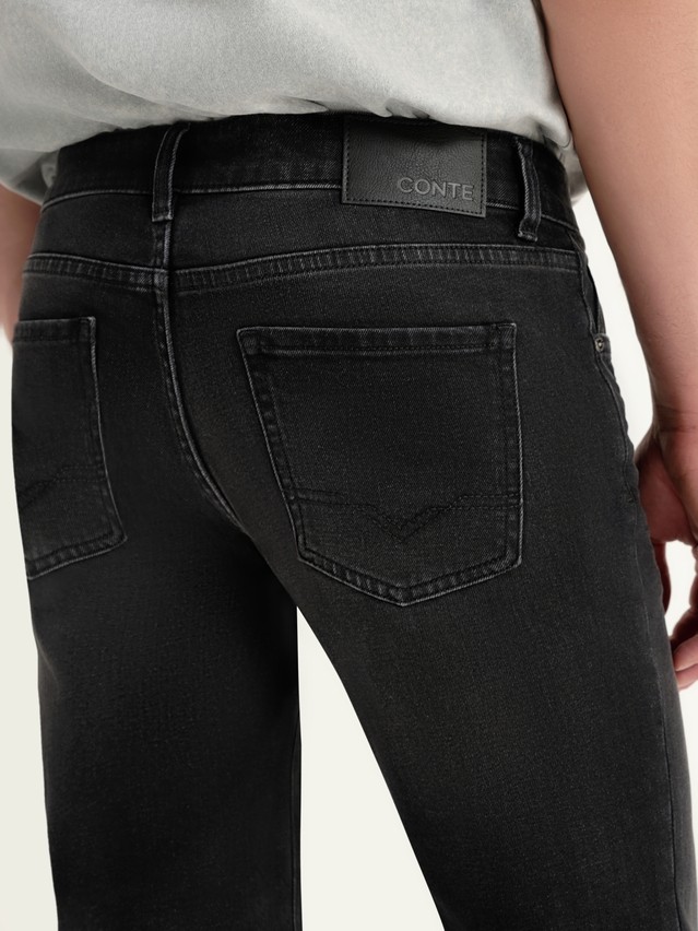 Men's jeans CONTE CNM-02, s.176/80-W30/L32, washed black - 3