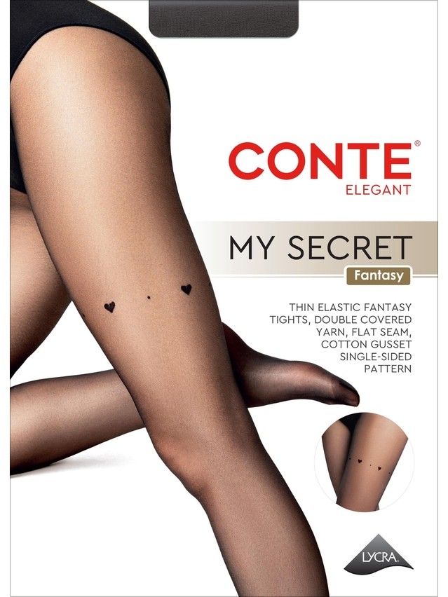 Women's tights CONTE ELEGANT MY SECRET, s.2, nero - 3