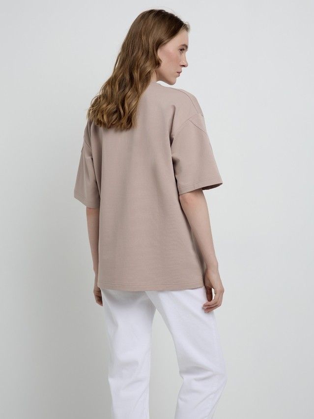 Women's polo neck shirt CONTE ELEGANT LD 2094, s.170-92, beige - 2