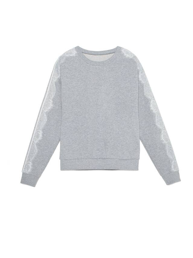 Women's sweatshirt LD 1051, s.170-100, shiny grey - 4