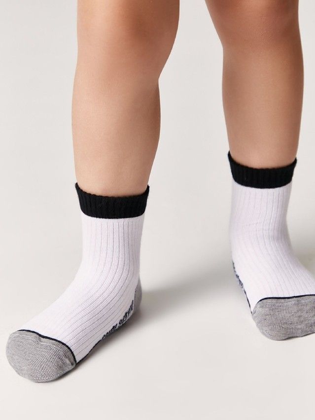 Children's socks ACTIVE (short) 13S-34SP, s. 24-26, 507 white - 1