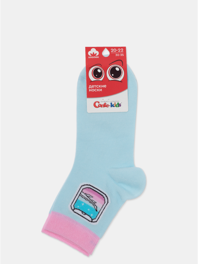 Children's socks CONTE-KIDS, s.20-22, 899 pale turquoise - 1