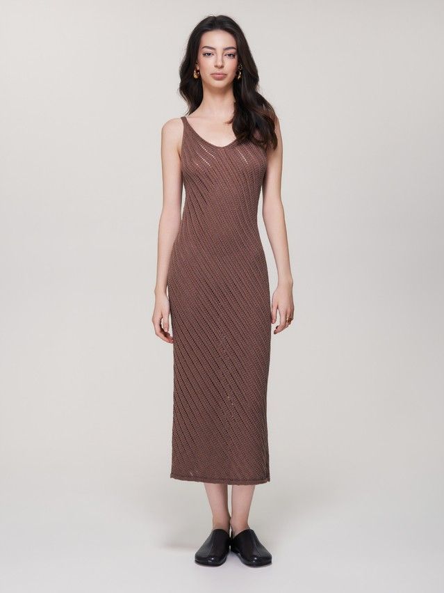 Women's dress CONTE ELEGANT LDK2570, s.170-84-90, brown - 1