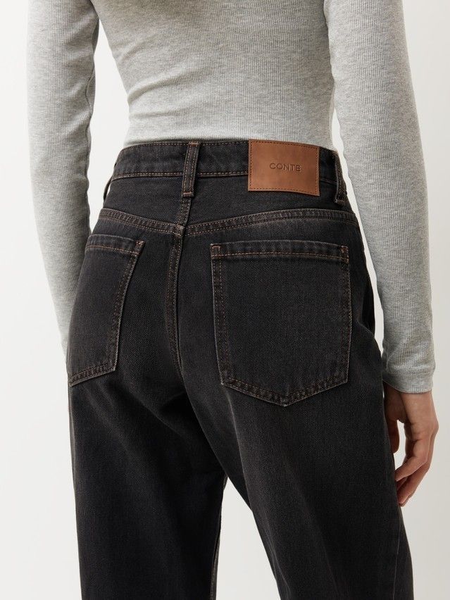 Women's jeans CONTE CON-960, s.164-90, washed black - 7