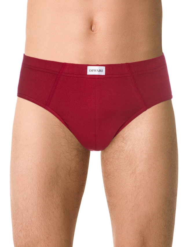 Men's underpants DIWARI BASIC MEN MSL 2128, s.78,82, dark red - 1