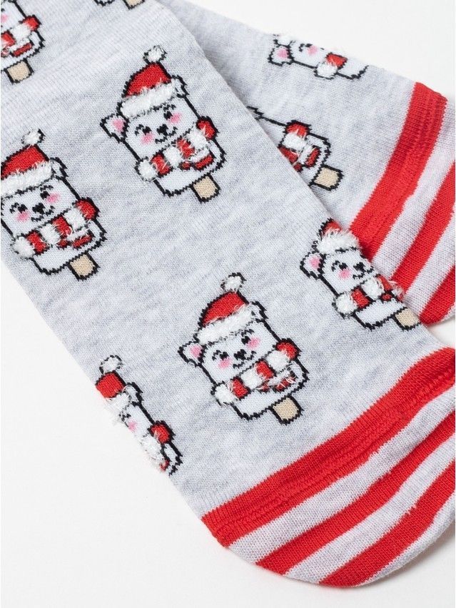 Children's socks CONTE-KIDS NEW YEAR, s.24-29, 951 light grey - 2