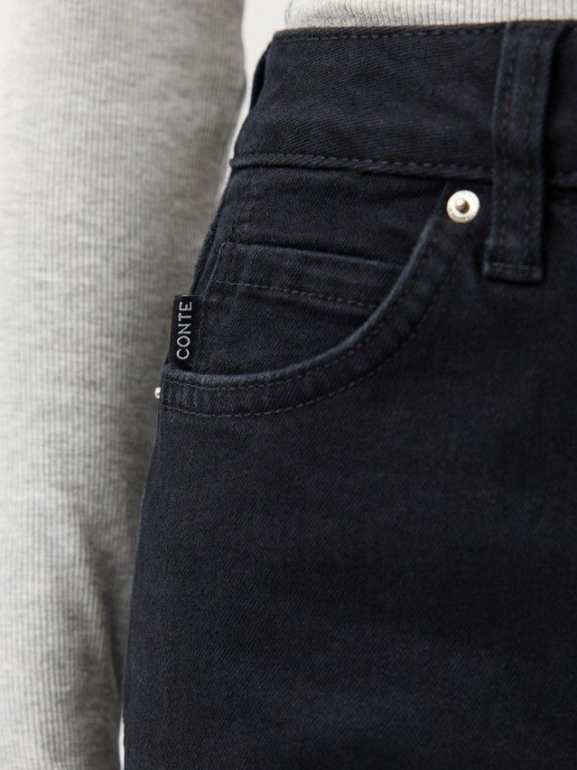 Women's jeans CONTE CON-948, s.164-90, washed black - 8