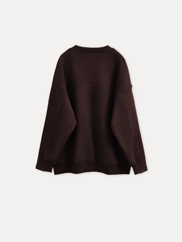 Women's polo neck shirt CONTE LD 3229, s.170-84, dark chocolate - 2