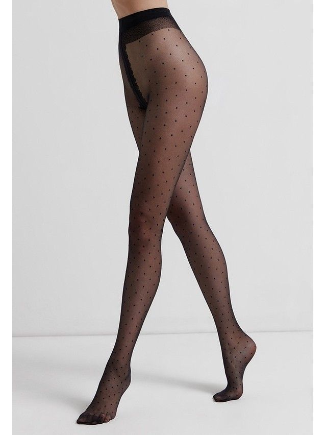 Women's tights CONTE ELEGANT DOTS, s.2, nero - 3