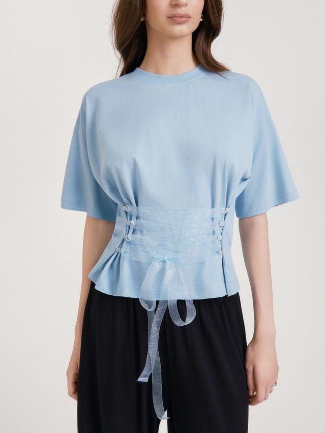 Women's polo neck shirt CONTE LD 3445, s.170-84, blue - 4