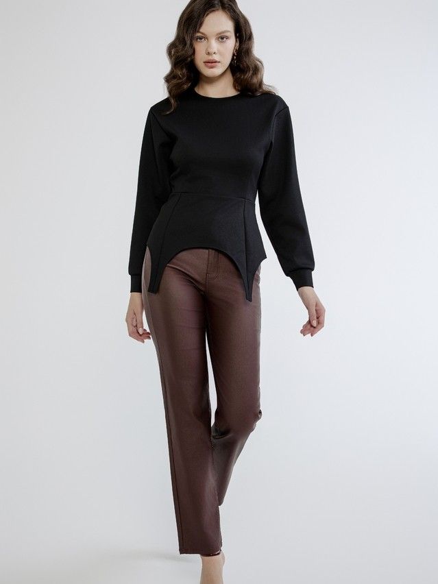 Women's polo neck shirt CONTE ELEGANT LD 3120, s.170-92, black - 6