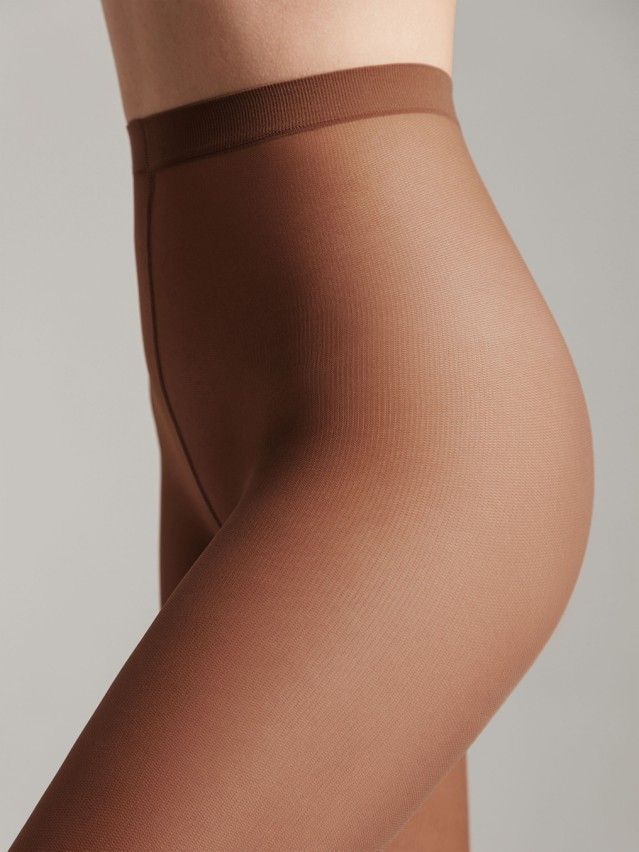 Women's tights CONTE ELEGANT TULLE, s.2, chocolate - 2