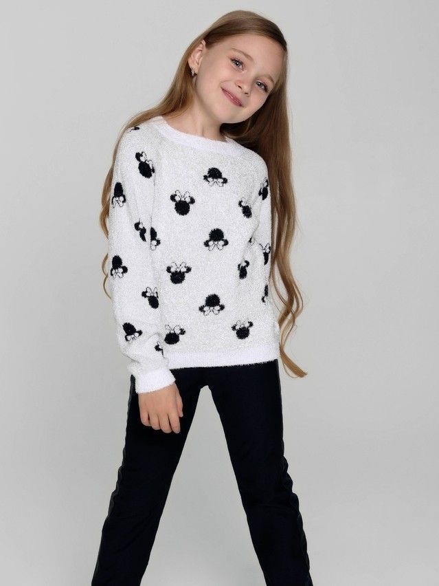 girls white fluffy jumper