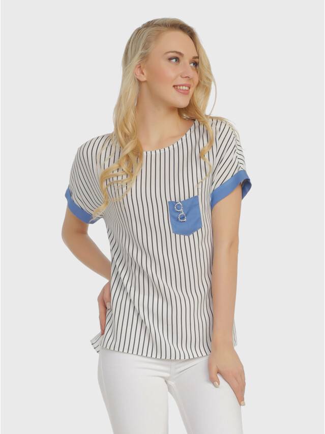 Women's shirt CE LBL 724, s.170-84-90, white-blue - 1