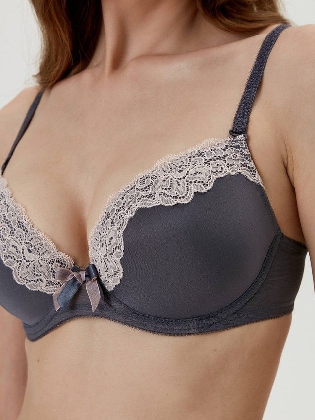 Bra CONTE ELEGANT FLEUR TB1051, s.80D, graphite - 1