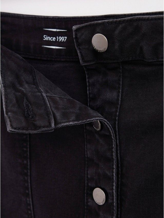 Denim skirt CONTE ELEGANT CON-439, s.170-90, washed black - 8