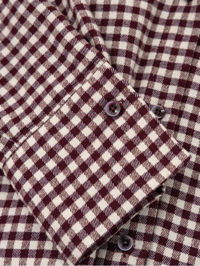 Women's shirt CONTE LRU 3611, s.170-84-90, burgundy-ecru check - 10