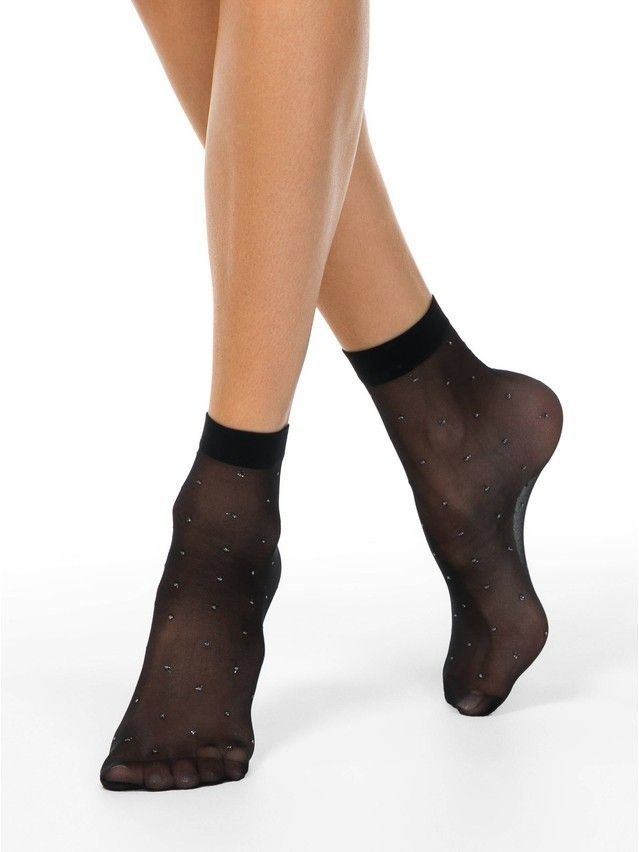 Women's socks CONTE ELEGANT FANTASY, s.23-25, nero - 1