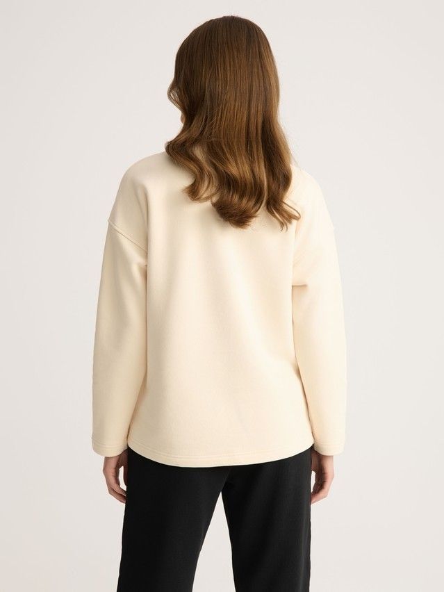 Women's polo neck shirt CONTE ELEGANT LD 2832, s.170-92, milk - 6