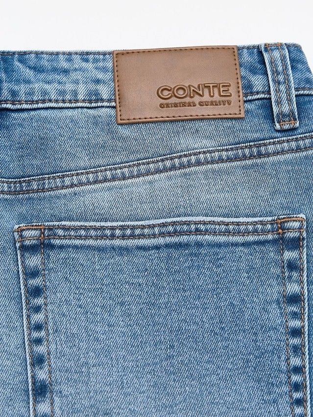 Denim shorts CONTE ELEGANT CON-755, s.170-90, light blue - 9