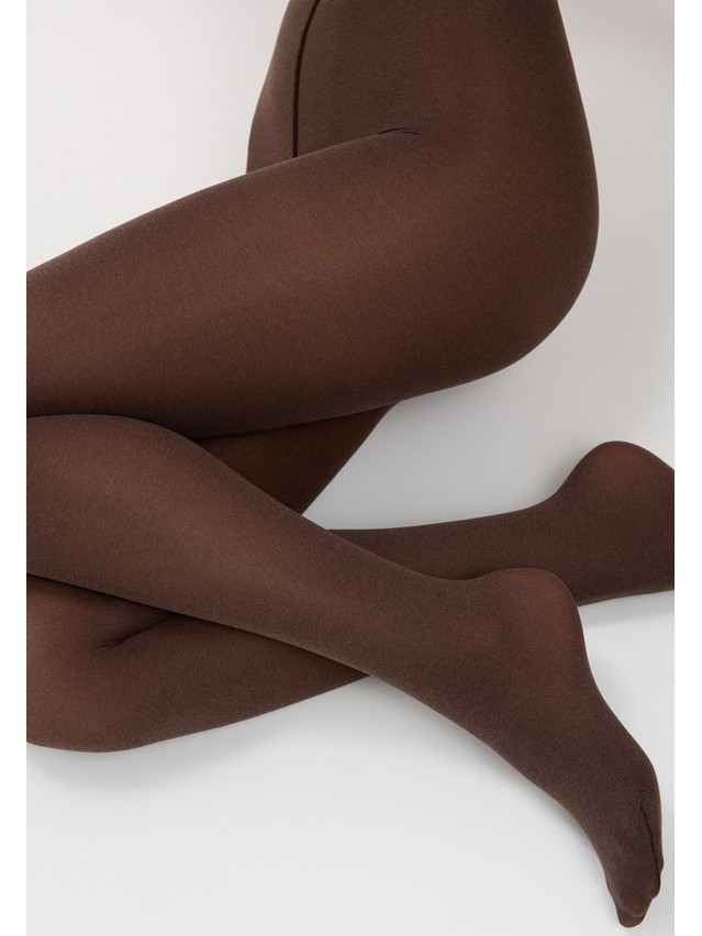 Women's tights CONTE ELEGANT TRENDY MELANGE, s.2, chocolate - 7