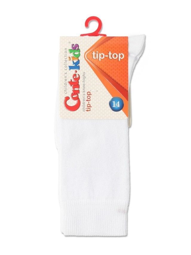 Children's knee high socks CONTE-KIDS TIP-TOP, s.21-23, 000 white - 2