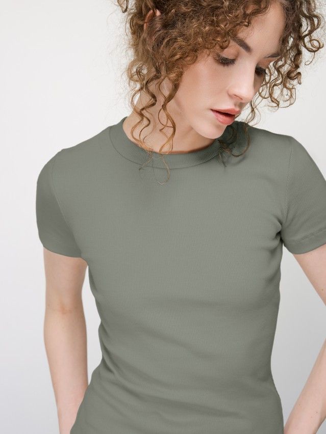 Women's T-shirt CONTE ELEGANT BASIC COLLECTION LFB 5023, s.170-84, khaki - 4