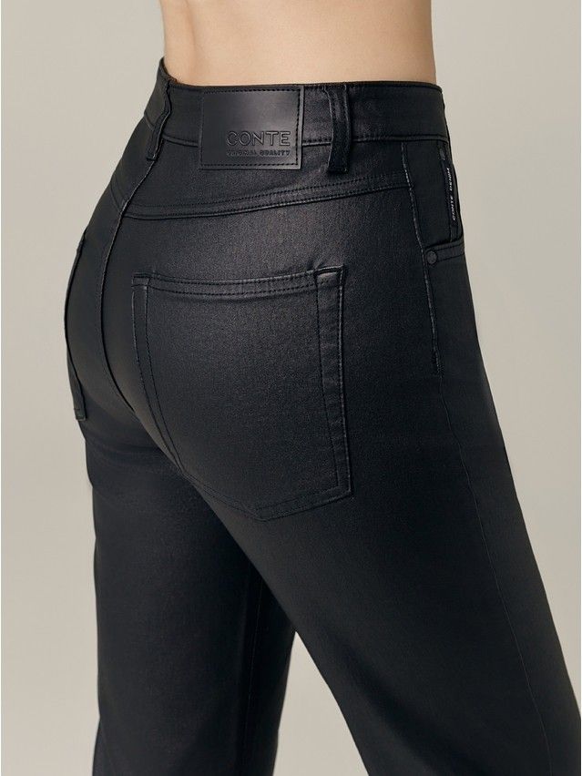 Denim trousers CONTE ELEGANT CON-710, s.170-102, black - 8