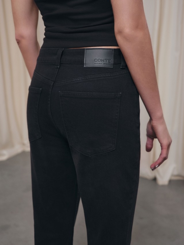 Women's jeans CONTE CON-809, s.164-90, washed black - 4