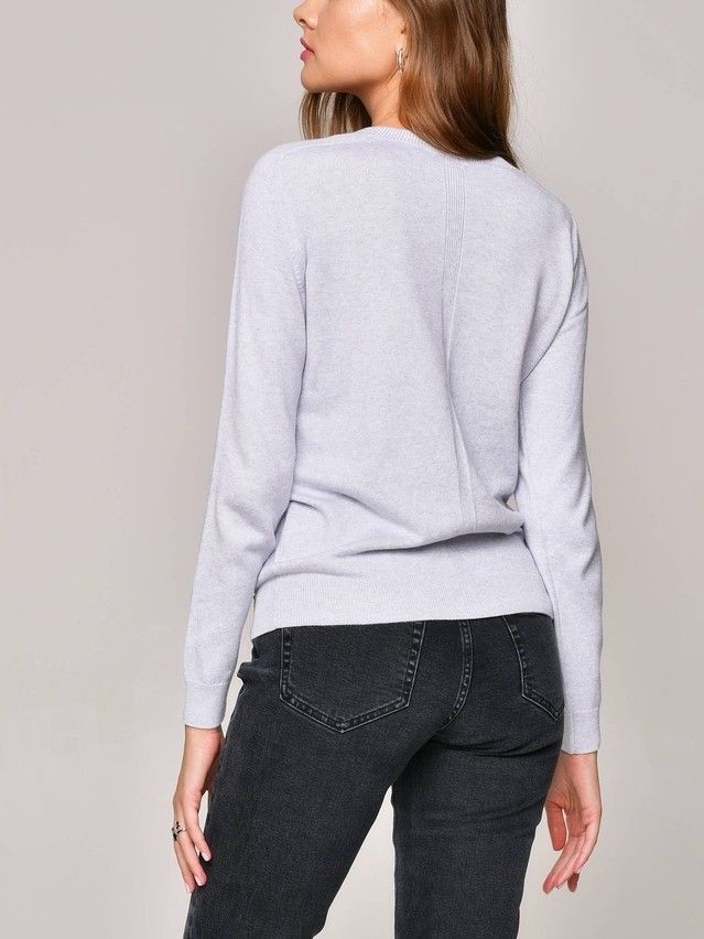 Women's polo neck shirt CONTE ELEGANT LDK098, s.170-84, white smoke - 2