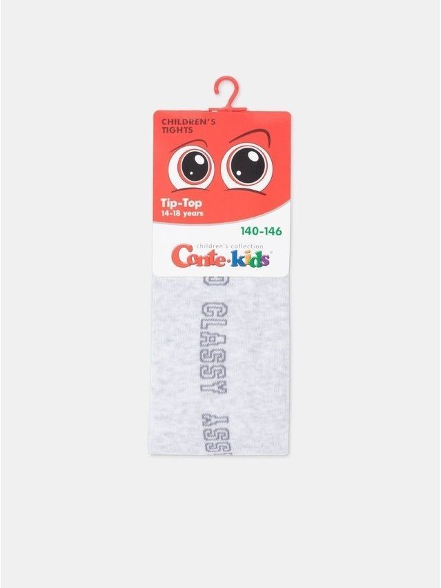 Children's tights CONTE-KIDS TIP-TOP, s.140-146 (22),681 light grey - 4