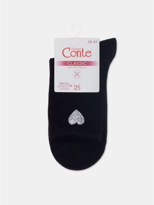 Women's socks CONTE ELEGANT CLASSIC, s.23-25, 427 black - 5
