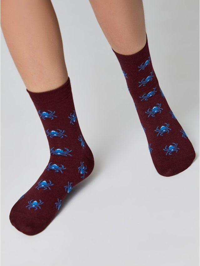 Children's socks CONTE-KIDS TIP-TOP, s.36-37, 409 wine-coloured - 1