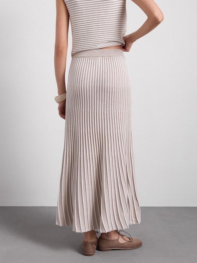 Women's skirt CONTE ELEGANT LDK2564, s.170-90, beige - 4