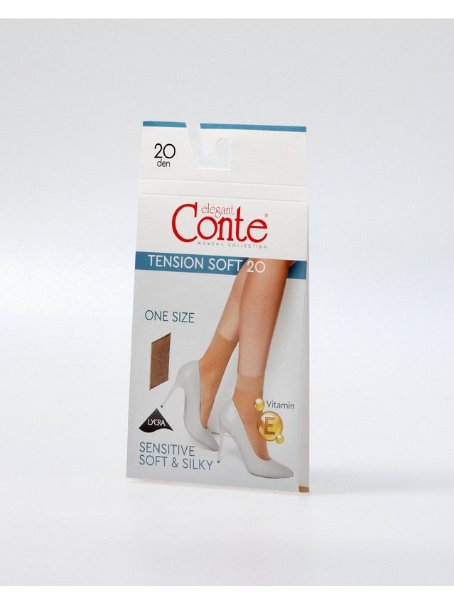 Women's socks CONTE ELEGANT TENSION SOFT 20 (1 pair),s.23-25, shade - 2