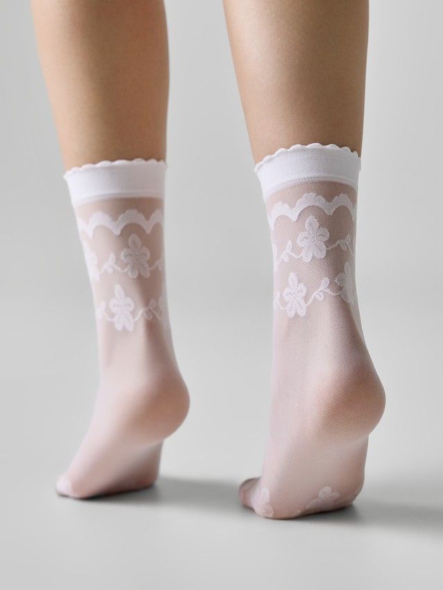Women's socks CONTE ELEGANT FANTASY, s.23-25, bianco - 2