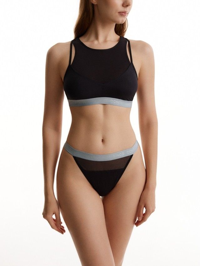 Women's top CONTE DOUBLE LINES LBE 3547, s.170-84, black-blue - 4