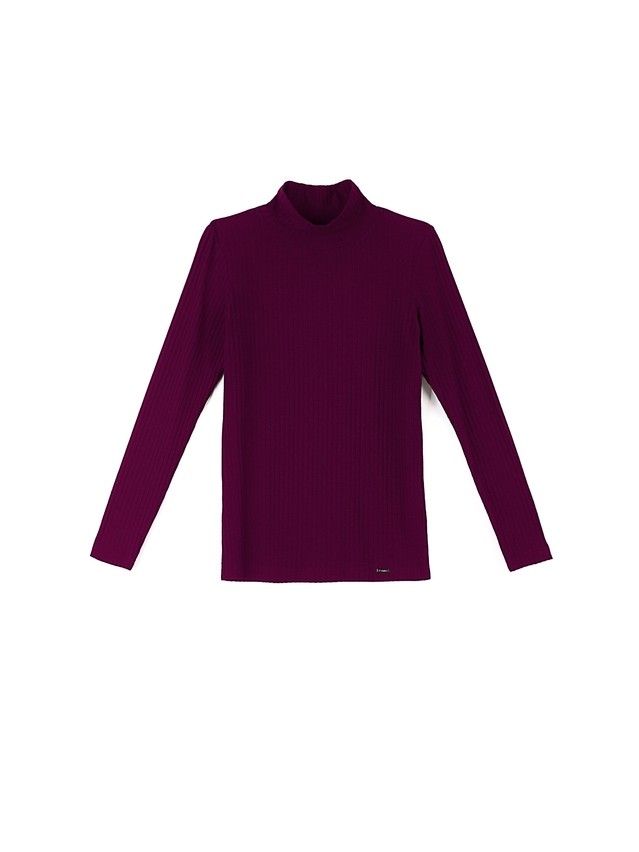 Women's polo neck shirt CONTE ELEGANT LD 822, s.170-100, plum - 1