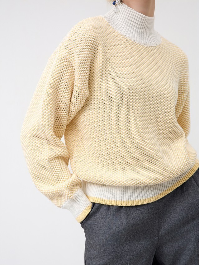 Women's pullover CONTE ELEGANT LDK24118, s.170-84, white-panna cotta - 6