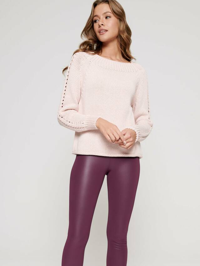 Women's pullover LDK 093, s. 170-84, washed dusty rose - 1