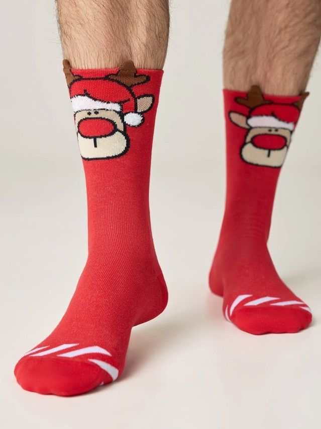Men's socks DIWARI NEW YEAR, s.27-29, 629 red - 2