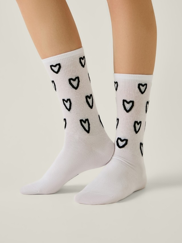 Women's socks CONTE ELEGANT ACTIVE, s.23-25, 713 white - 1