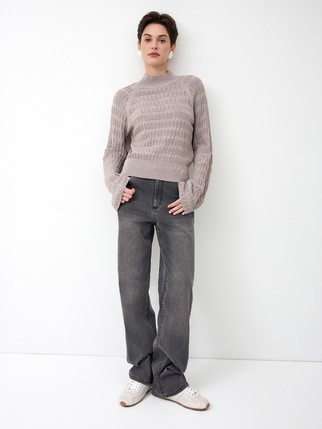 Women's pullover CONTE ELEGANT LDK24107, s.170-84, cappuccino melange - 3