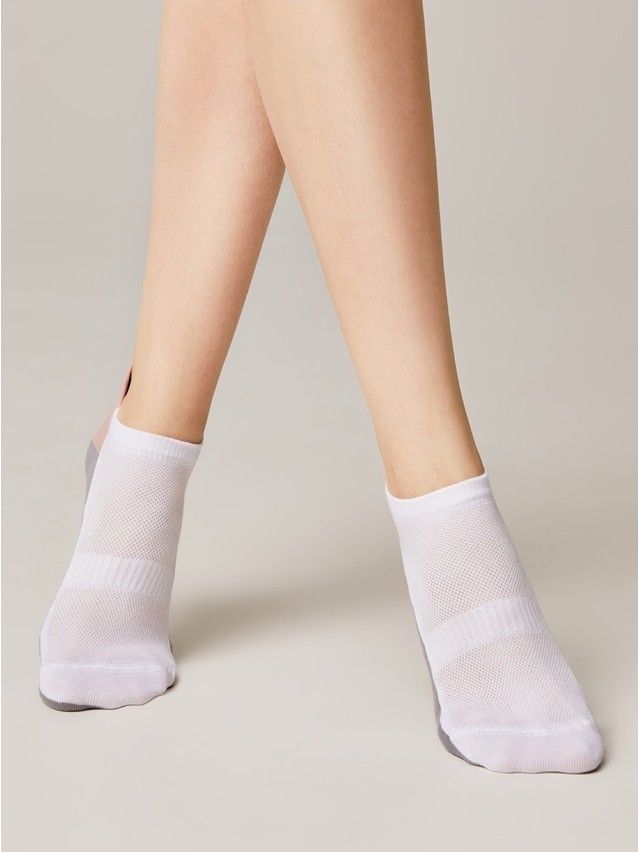 Women's socks CONTE ELEGANT ACTIVE, s.23, 393 white-grey - 3
