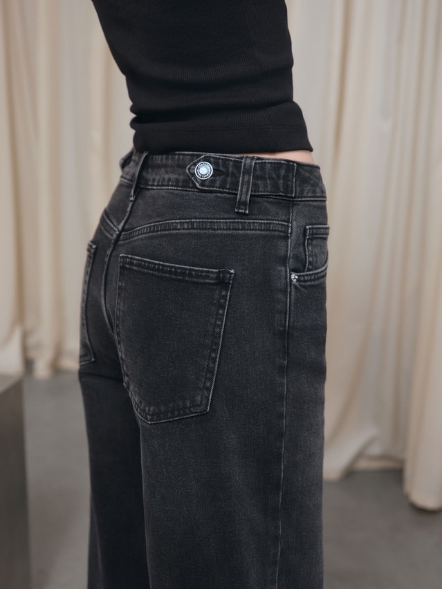 Women's jeans CONTE CON-797, s.164-90, washed black - 4