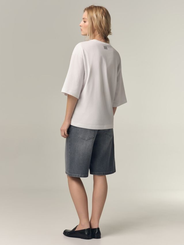 Women's polo neck shirt CONTE LD 3449, s.170-88, white-shoes - 2