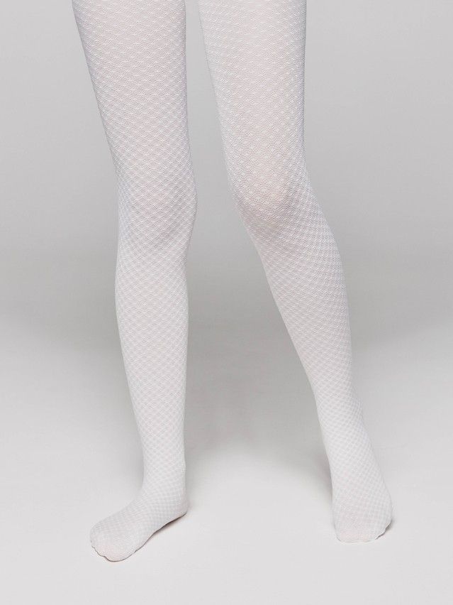 Fancy children's tights CONTE ELEGANT EMILY, s.104-110, bianco - 1