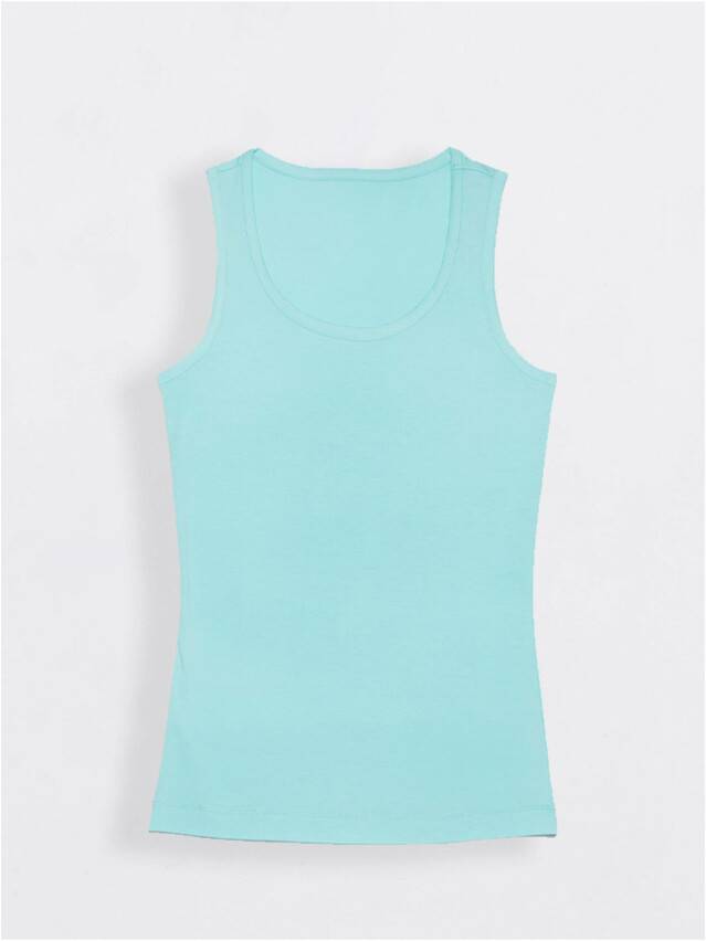 Women's polo neck shirt CONTE ELEGANT LD 928, s.170-100, aqua blue - 1