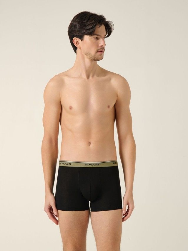 Men's underpants DIWARI PREMIUM MSH 1568, s.78,82, black-khaki strip - 2